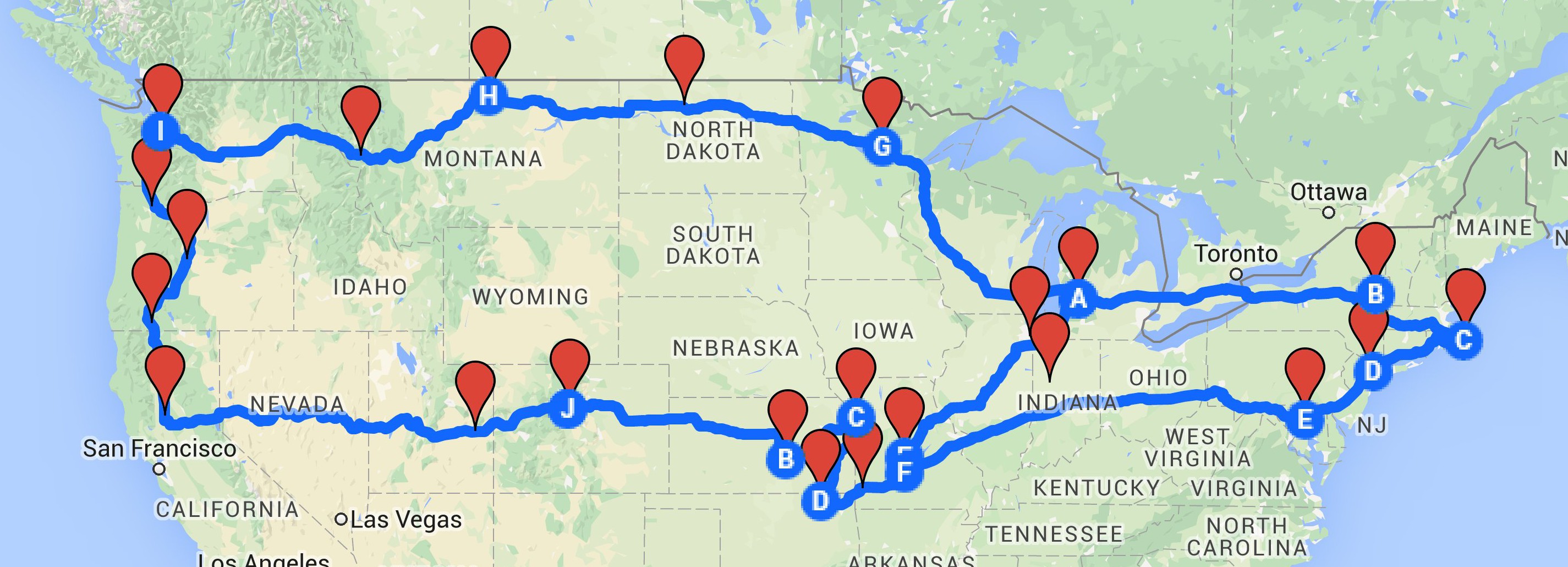 Proposed tour of US- August-September 2015