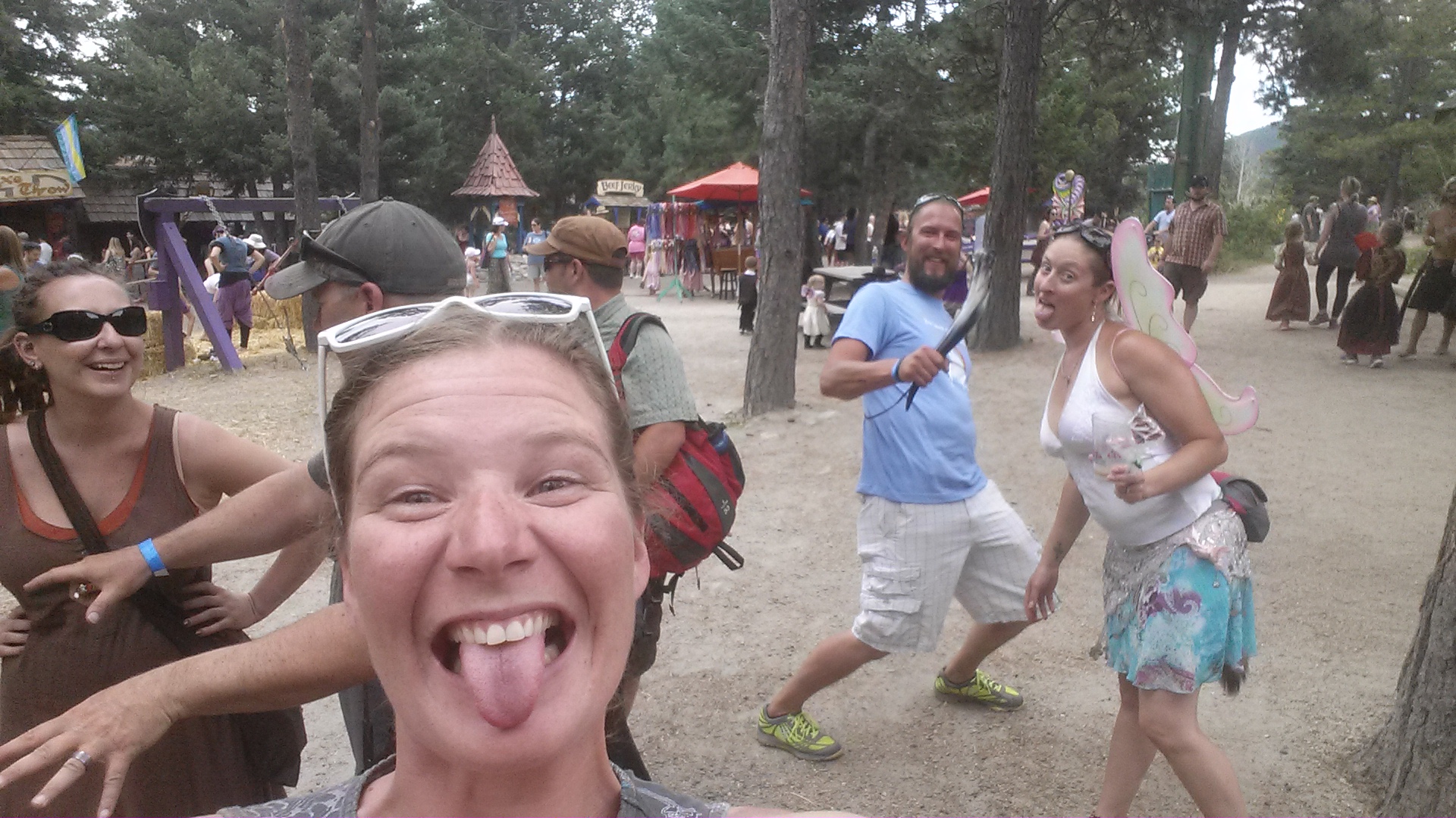 At the Denver Renaissance Festival. Where, a few weeks later, a fellow got so drunk at the joust he decided to join in.